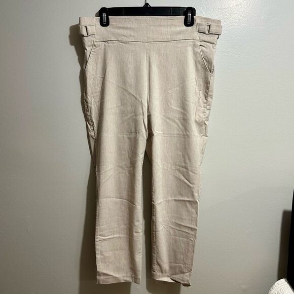 Maurices Cream Ankle Pants (1064) - Picture 1 of 6